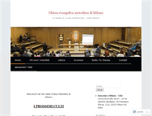 Tablet Screenshot of chiesametodistamilano.org